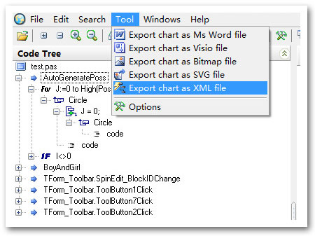 Export Flowchart to Visio